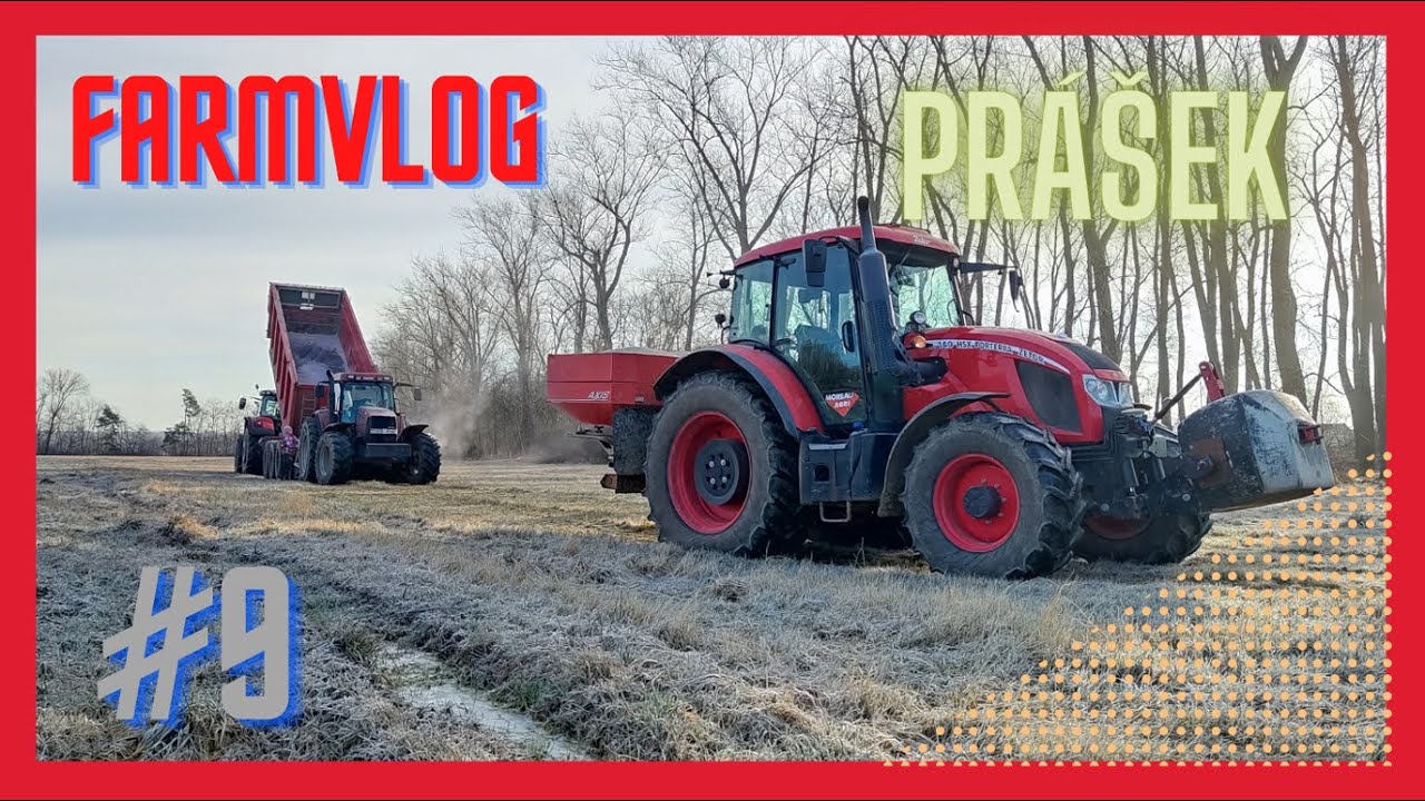 Práškování / Zetor HSX 140 / FarmVlog#9 [2/2] (návoz Katlyn)