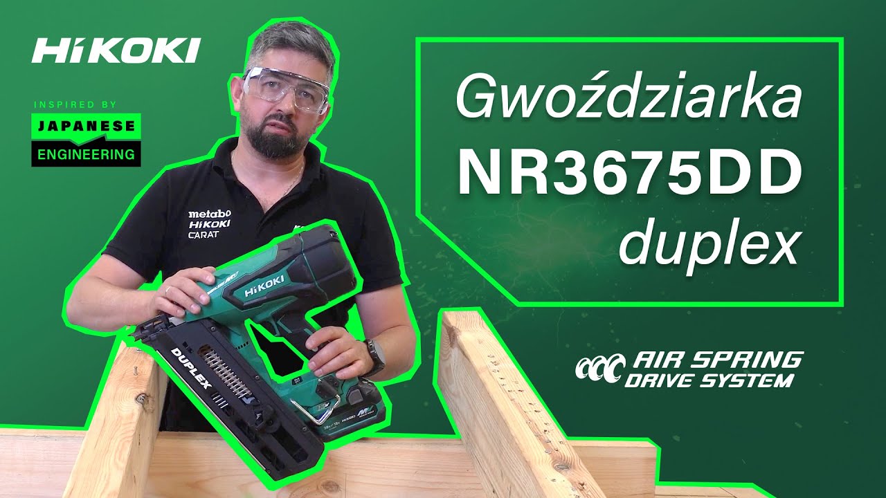 Gwoździarka z Regulacją Wbijania Gwoździ Duplex - NR3675DD