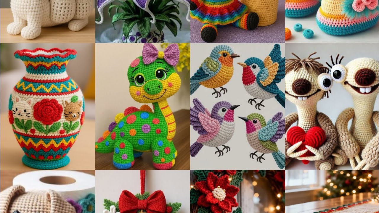🧶Самые красивые и уникальные вязаные крючком украшения для дома, настенные панно и скатерти ручно...