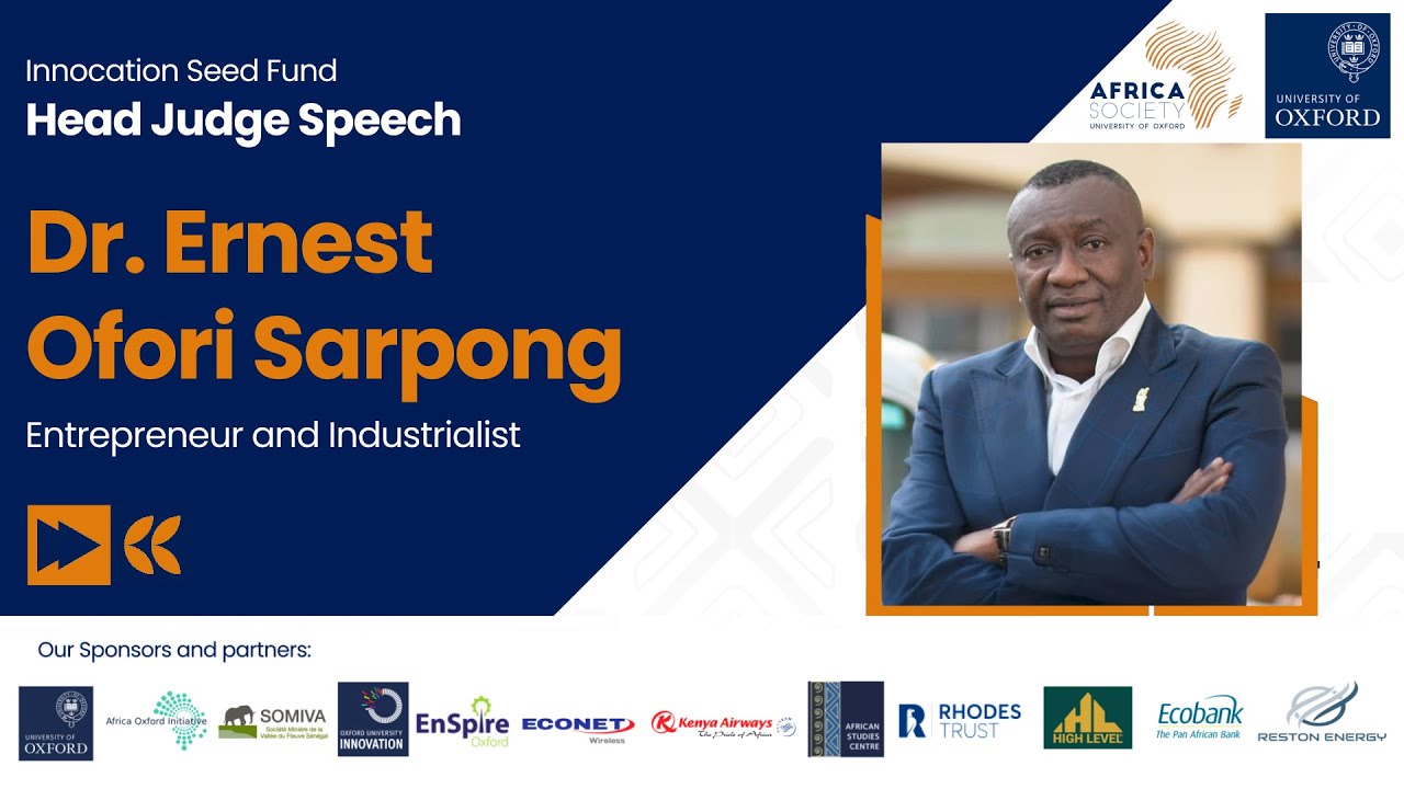 Keynote Address by Dr Ernest Ofori Sarpong, Entrepreneur | Head Judge, Innovation Seed Fund (ISF)