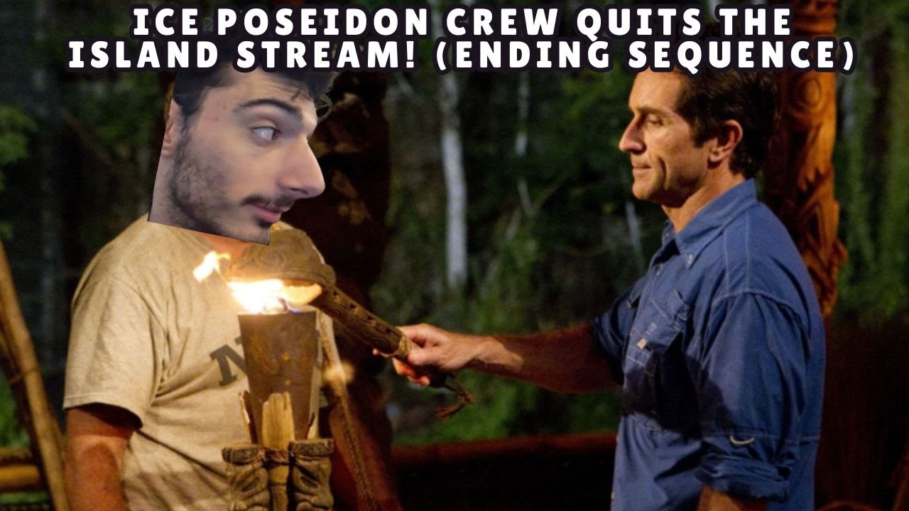 ICE POSEIDON CREW QUITS THE ISLAND STREAM! (ENDING SEQUENCE) #iceposeidon #sampepper  #kickstreaming