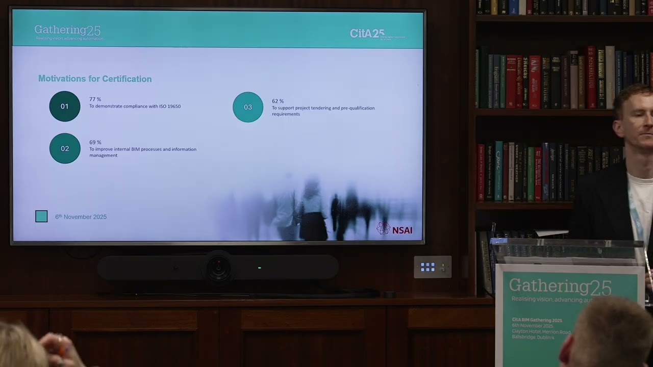 Gathering'25 Benchmarking Organisational BIM Certification: The Irish Experience: Davitt Lamon, NSAI