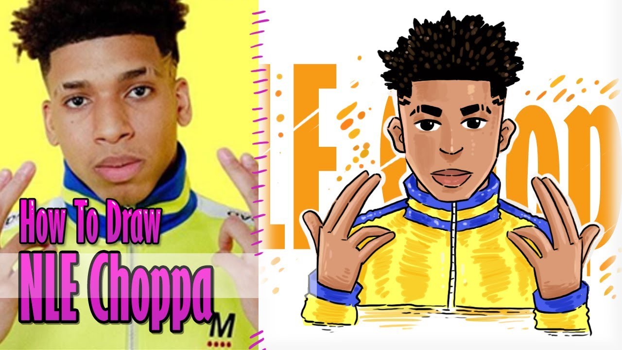 how to draw NLE choppa step by step
