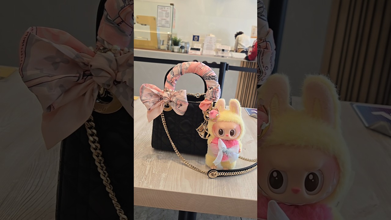 Dior x Labubu ( Unboxing Mini Lady Dior Black )#ladydior #miniladydior #diorbag #dior