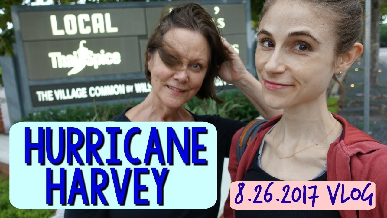 Vlog: Hurricane Harvey, vegan eats, nature walk, Thai food 🌧🍵🌰