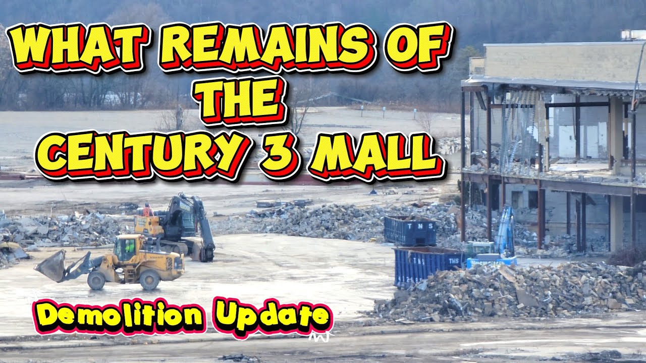 What's left of the century 3 mall - Demolition Update