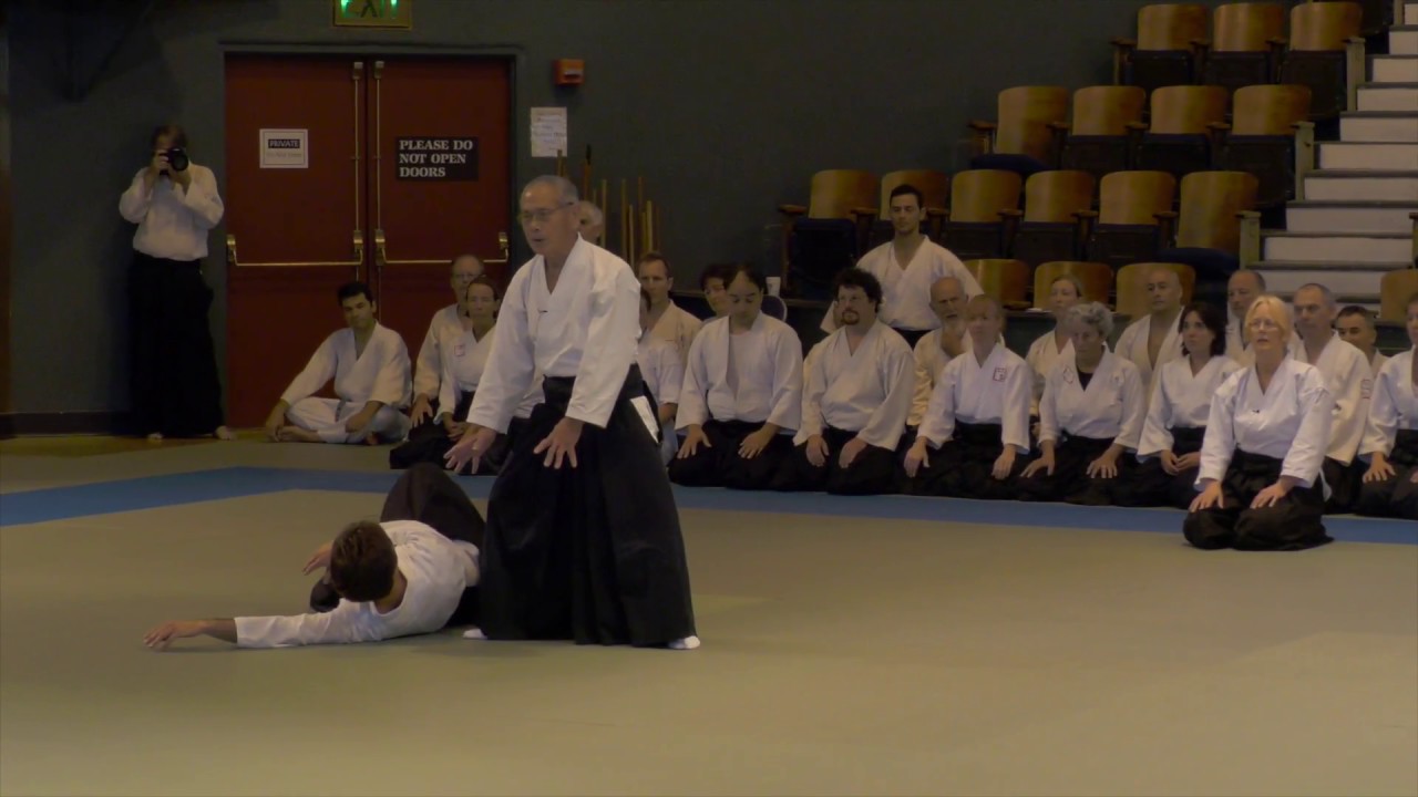 Motomichi Anno Sensei - Iwato biraki - Santa Cruz Aikido Summer Retreat 2016