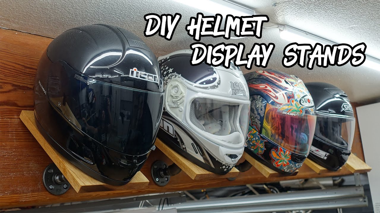 DIY Motorcycle Helmet Display Stand