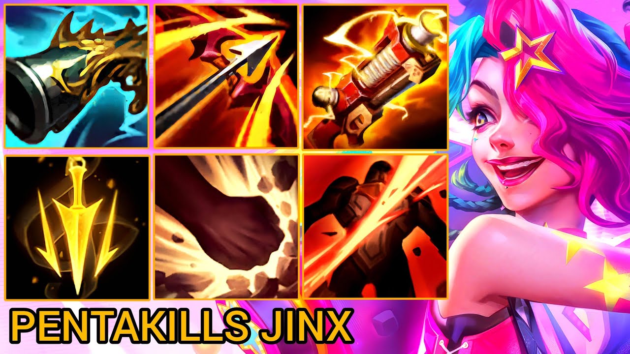 Insane Jinx Carry Pentakills - China Wild Rift Highlights By Tiarty