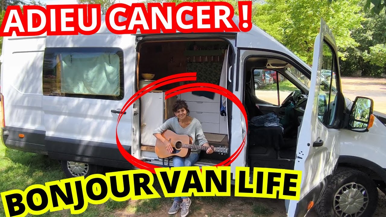 CANCER & VANLIFE elle VIT SEULE dans son GROS FOURGON MALGRÉ LA MALADIE  #vanlife #cancer #libre