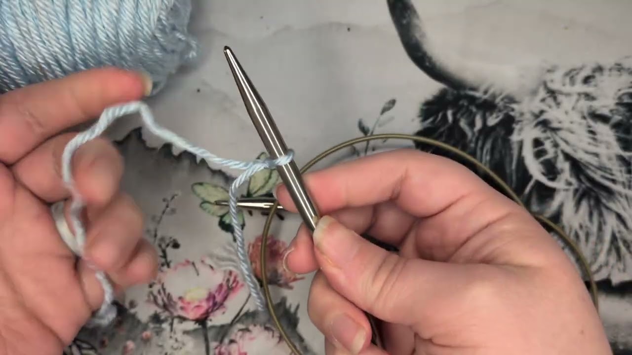 How to Knit Ep:1 how to create a slip knot/cast on stitch 