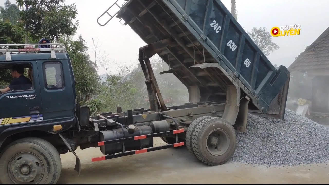 Ô TÔ BEN XE TẢI CHỞ ĐỔ BENZ ĐÁ 1X2 CÁT BÊ TÔNG | Đỗ Đức Quyền TV