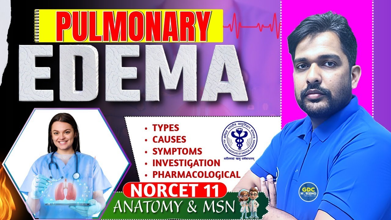 Norcet-11 Power Class | Pulmonary Edema | Cardiovascular System #gdcnursing #norcet