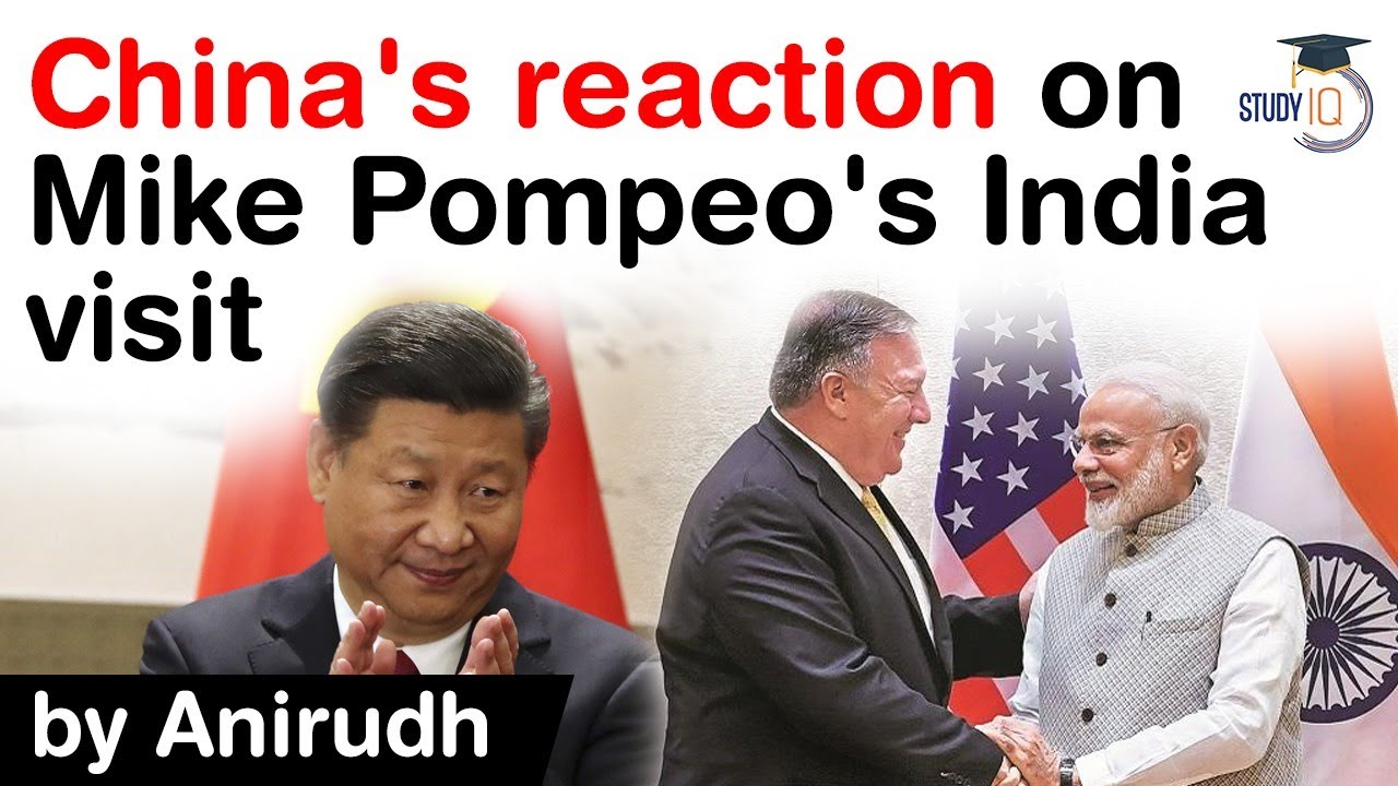 Mike Pompeo's India visit - Pompeo calls CCP a THREAT - Know China's reaction on Pompeo's comment