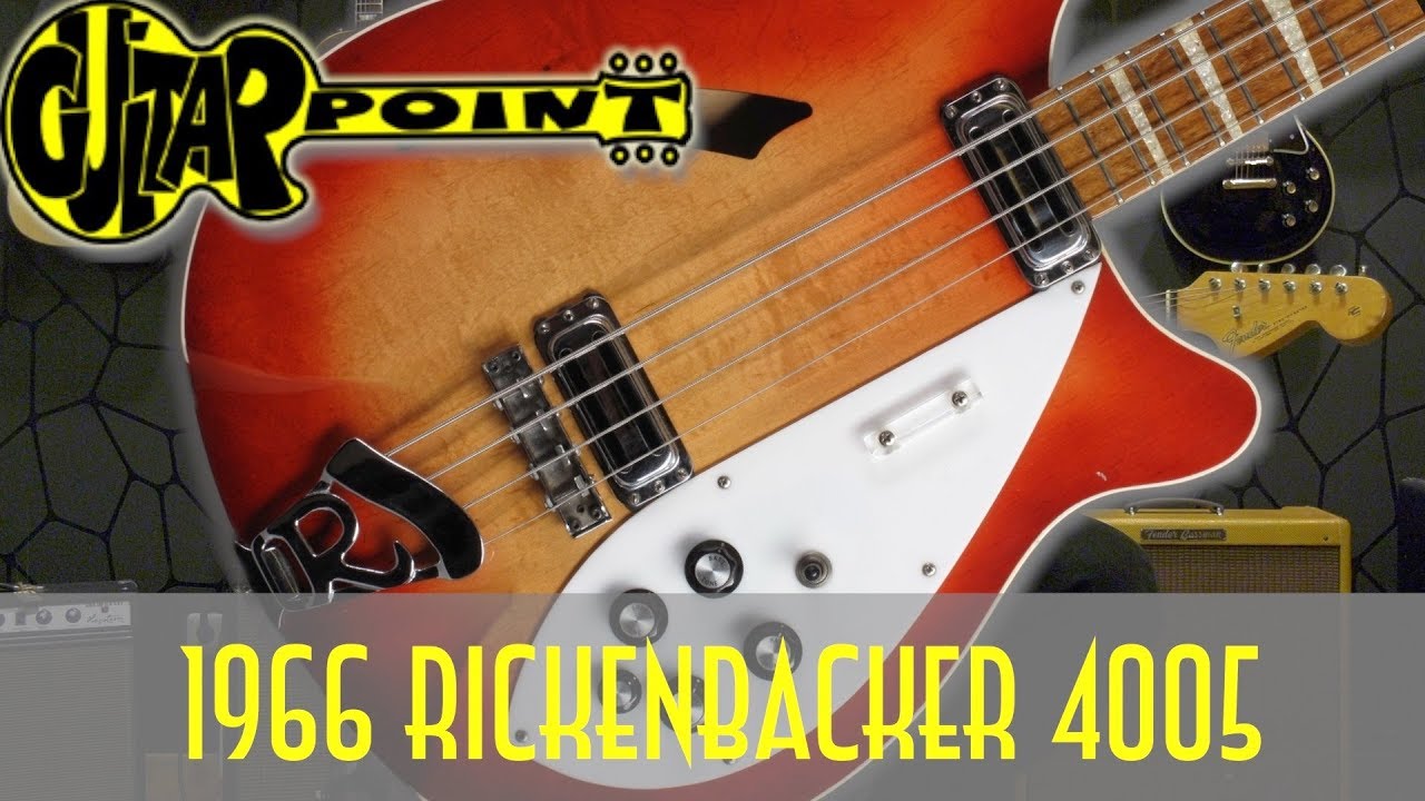 1966 Rickenbacker 4005 WB Bass Fireglo / GuitarPoint Maintal / Vintage Guitars