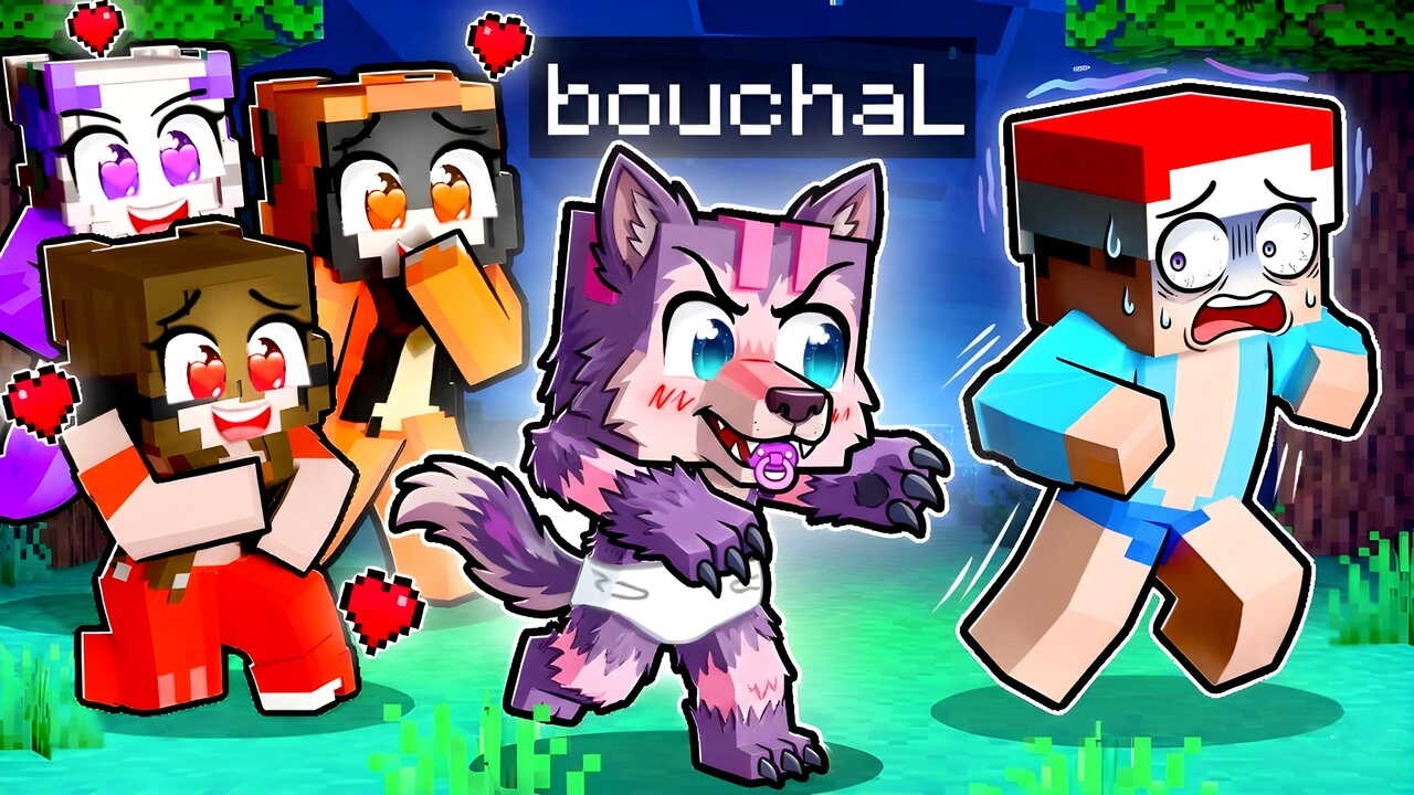 Balím HOLKY jako MIMINKO ALPHA VLKA v Minecraftu!