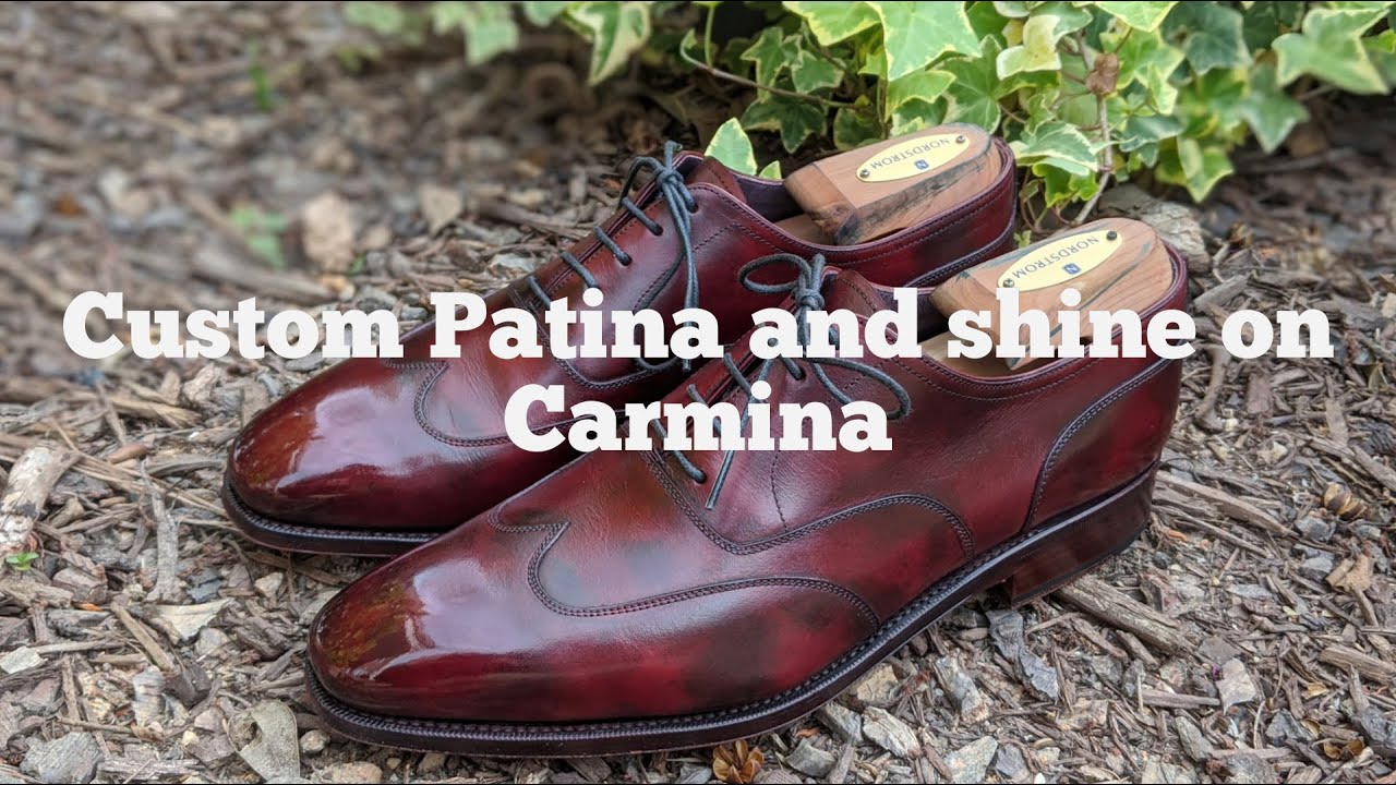 Custom Museum Patina and Mirror Shine on Carmina Austerity Brogues