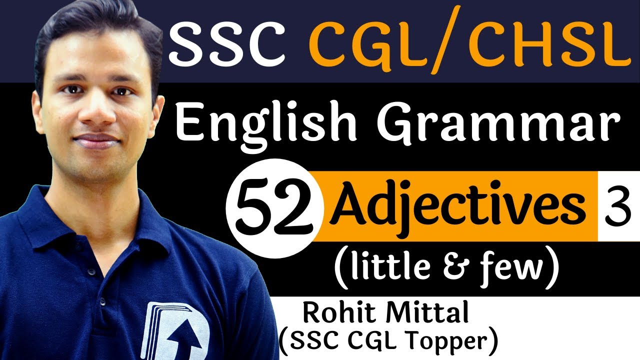[52] Adjectives - 3 | Grammar for SSC | Devotion Institute | Rohit Sir