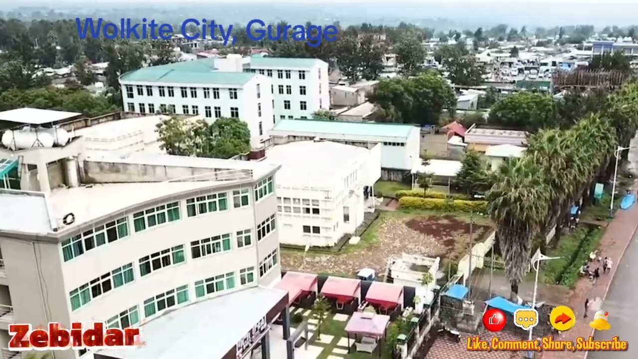 የወልቂጤ ከፍታ እይታ Drone view of Wolkite City Gurage Ethiopia I Visit Gurage I Visit Ethiopia I 