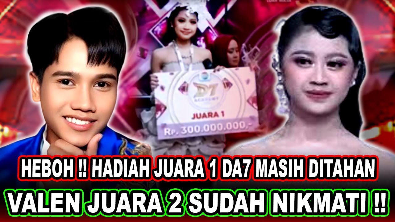 SYOK || Ternyata Hadiah Juara 1 DA7 Tasya Belum Cair Semua, Valen Juara 2 Malah Sudah Nikmati Semua!