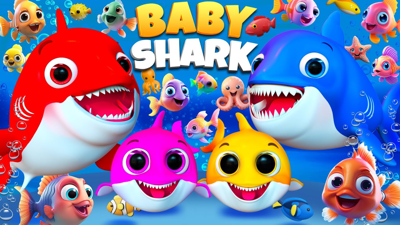 Baby Shark Mixing Colors Song & Bingo Dog Song 🎨🦈 | Fun Learning for Kids #singalongfun #childrens