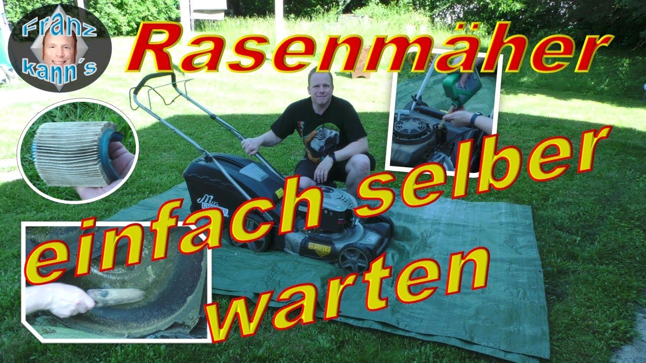 Rasenmäher selber warten und Kosten sparen - Ölwechsel, Luftfilter usw. - DIY