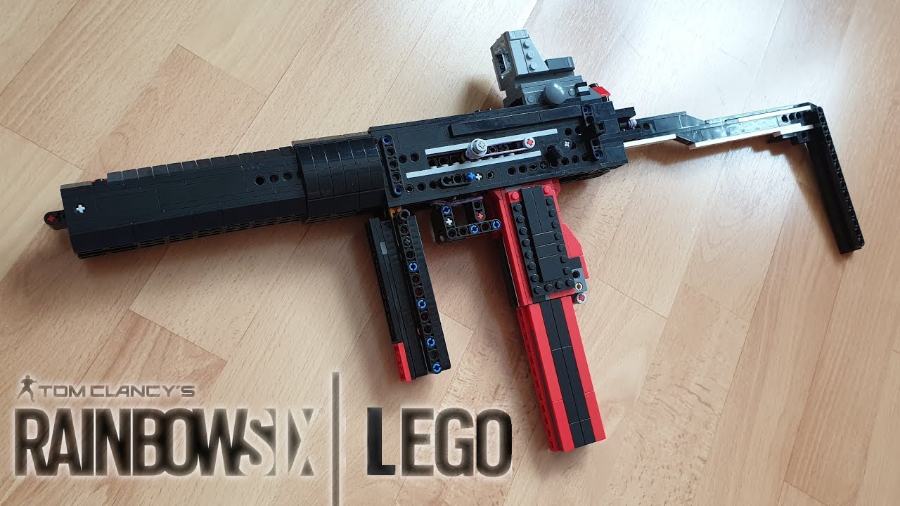 LEGO Full-Auto SMG-11 [Blowback Rubber Band Gun] - Rainbow Six Siege