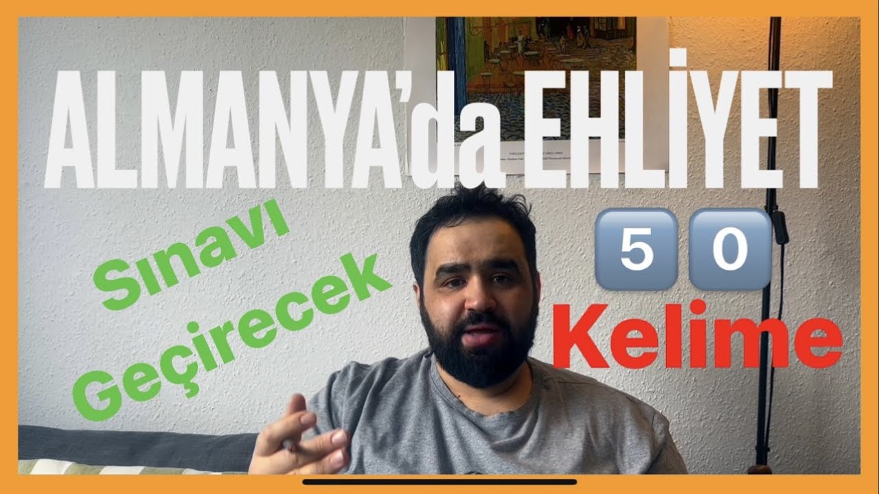 50 Kelime! #almanya #ehliyet Sınavını Geçmeniz için Bilinmesi Zorunlu Kelimeler! #führerschein