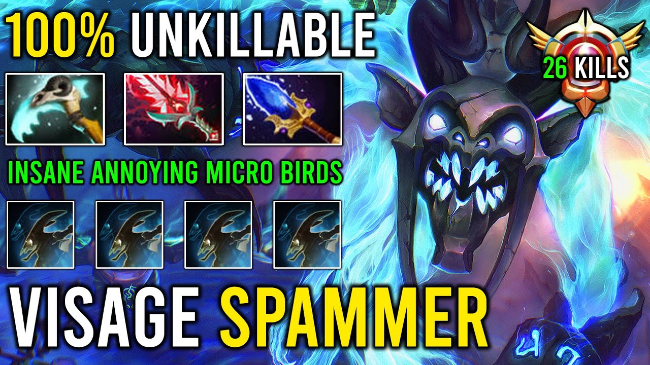 How to Play Mid Visage Like a Pro Grandmaster Tier with 100% Zero Death & Amazing Micro Birds Dota 2