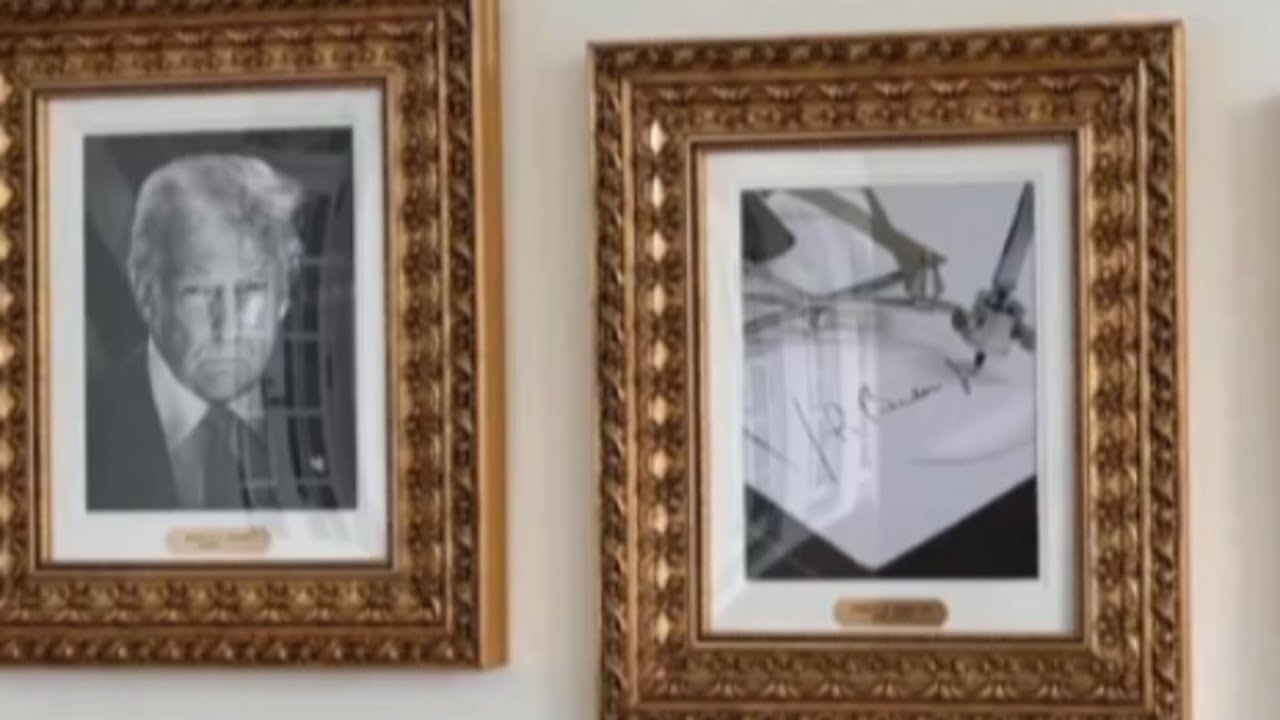 Trump hilariously swaps Biden’s presidential portrait for autopen picture