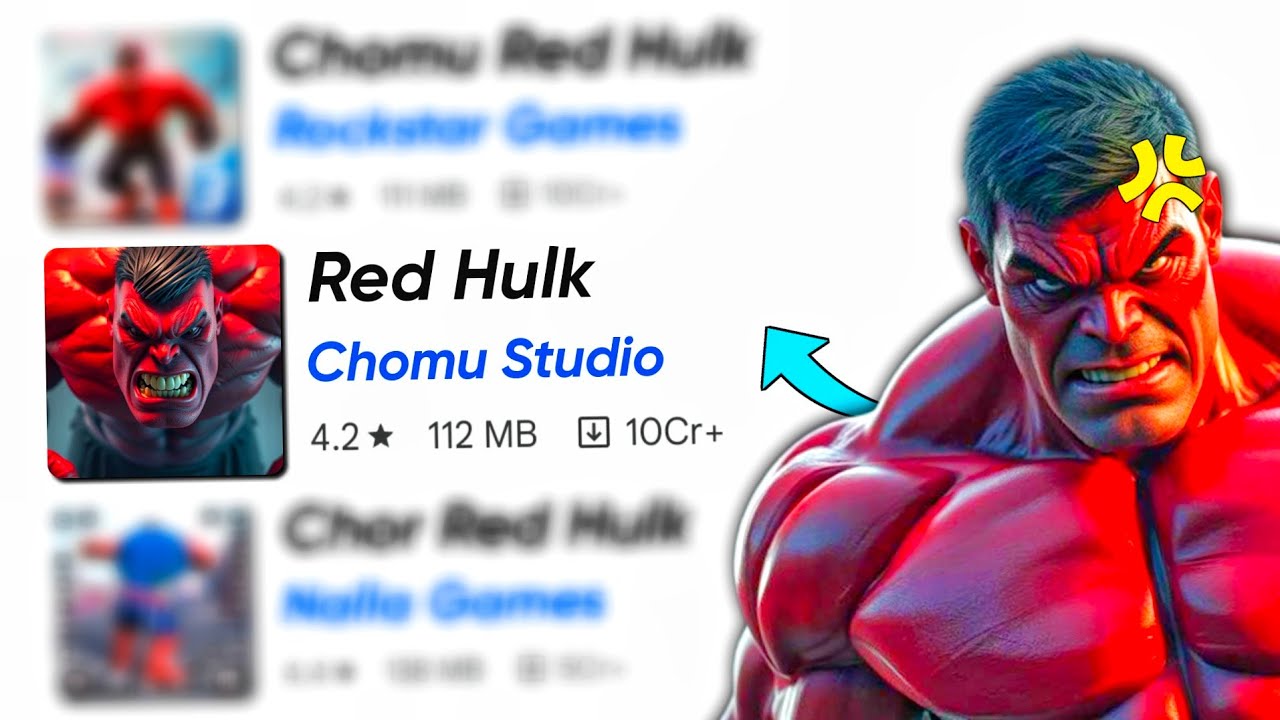 I Tried Most Funny Red Hulk Games 😂 From Play Store 🔥