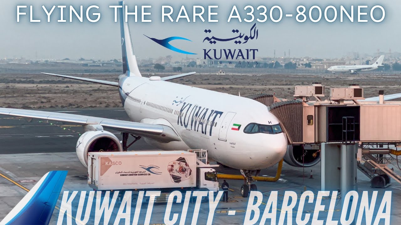 Kuwait Airways A330-800 | Flying the rare A330 NEO | Kuwait to Barcelona | Trip Report
