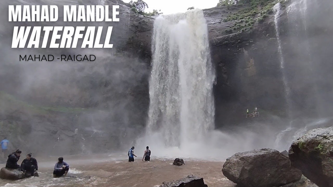 Mahad Mandle Waterfall | Mahad Raigad | Vlog 18 | 4K #travelvlog #waterfall #monsoon #rain #river