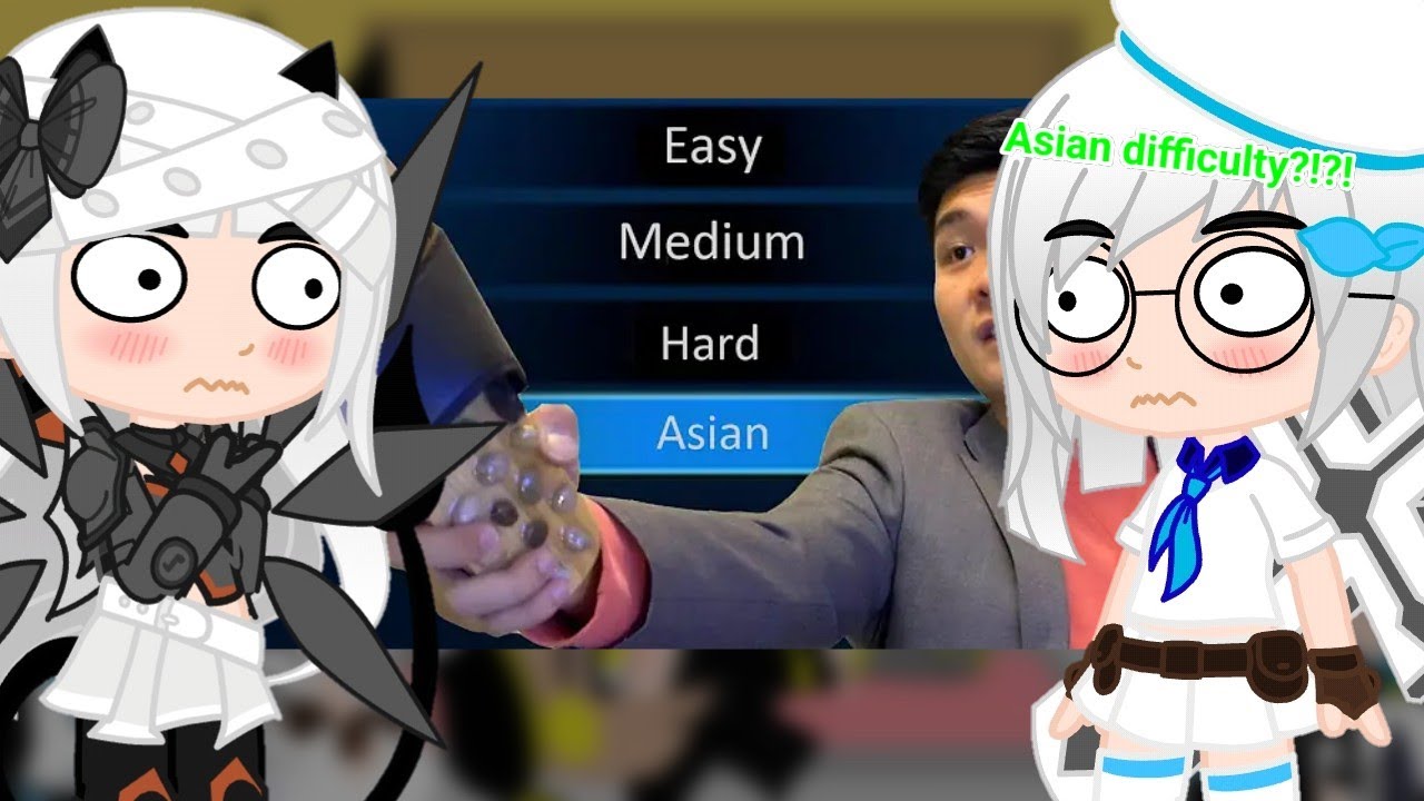 Nikke The Goddess Of Victory react to When "Asian" Is a Difficulty Mode by Steven He.