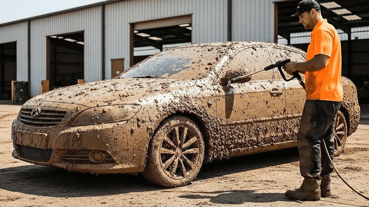 From Mud-Covered to Like New – Extreme Car Wash Transformation