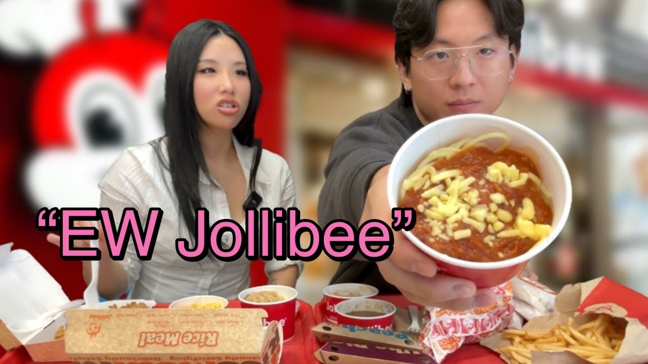 Does my BF agree with Benny Blanco's Jollibee review?! (Mukbang)