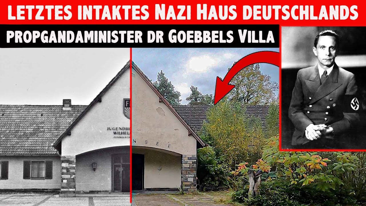 Goebbels Villa letzte intakte Nazi Größen Villa der Welt Inside Goebbels Privat