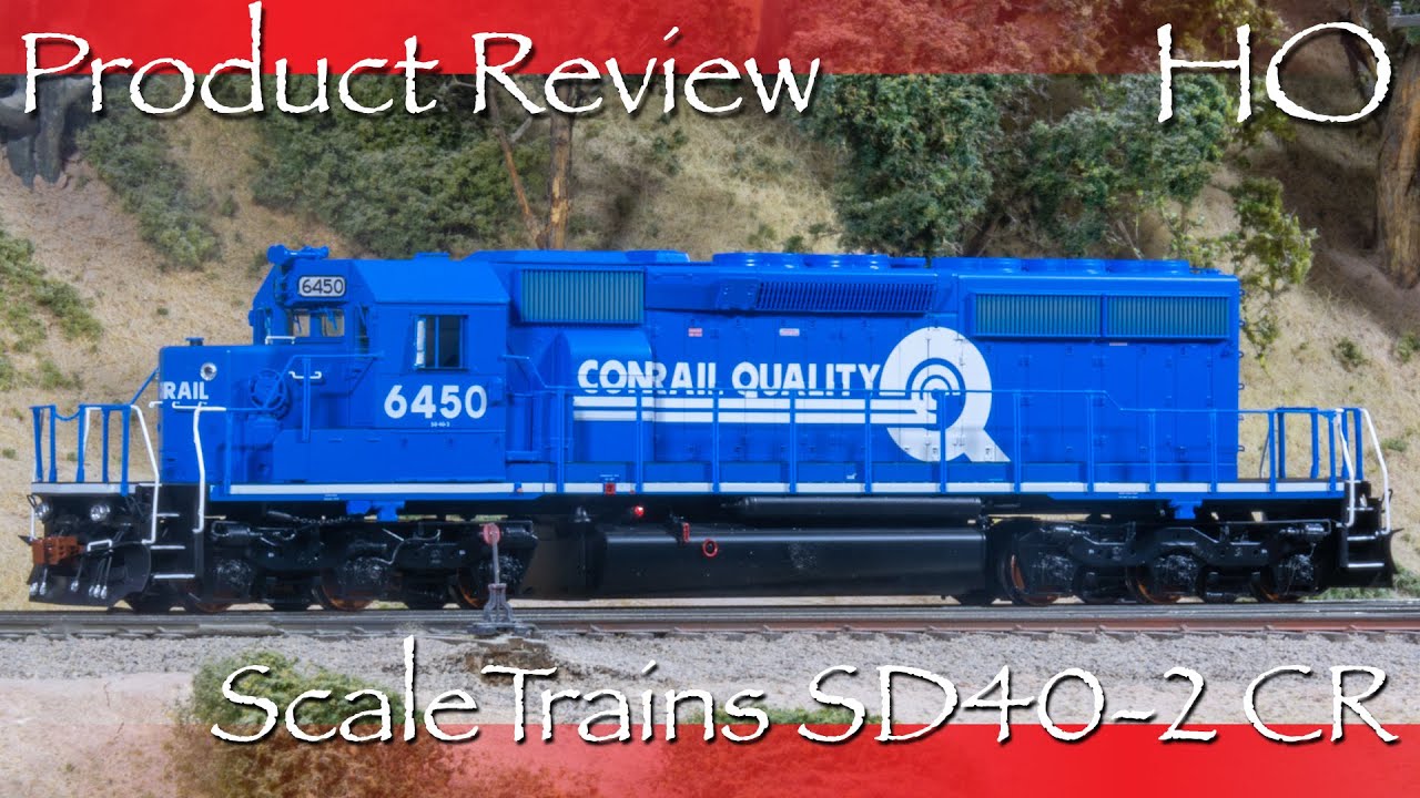 Качество Conrail! — Распаковка и обзор ScaleTrains HO Scale SD40-2!