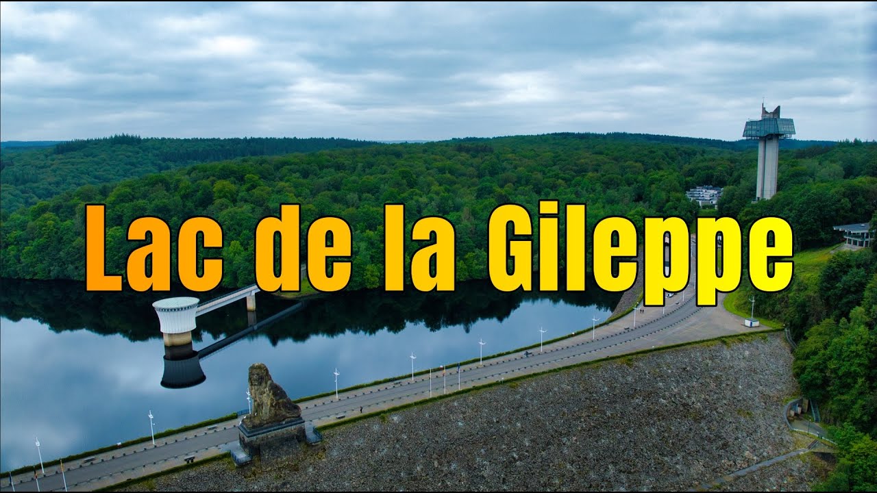 Ontdek de pracht van het Lac de la Gileppe - (La Barrage de la Gileppe) vanuit de lucht (4K) 🇧🇪