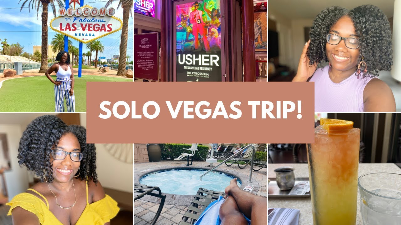 I went to LAS VEGAS Solo - VLOG! | Usher Concert, Neon Museum & Relaxing!