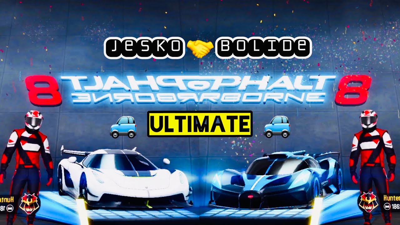 Asphalt 8 - Jesko 🆚 Bolide [ Full Test ] | Koenigsegg 🤝 Bugatti