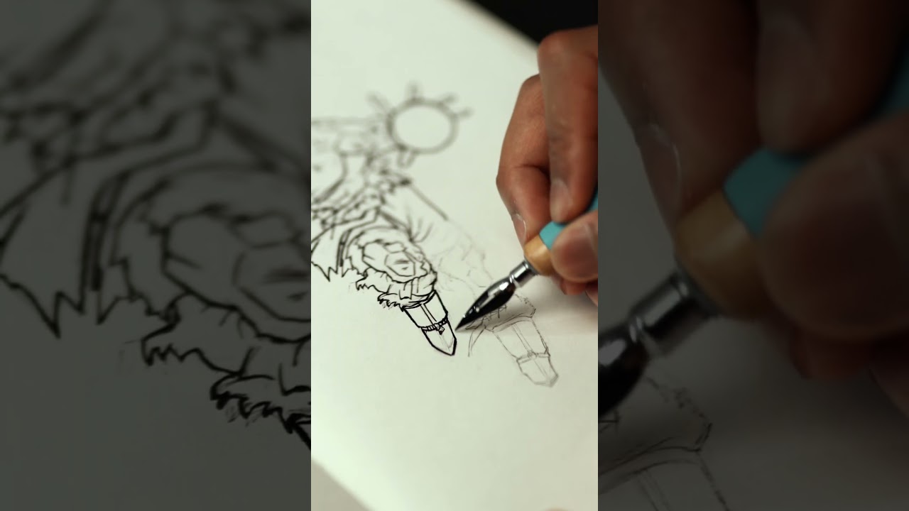 [ASMR] Drawing Goku Mastered Ultra Instict