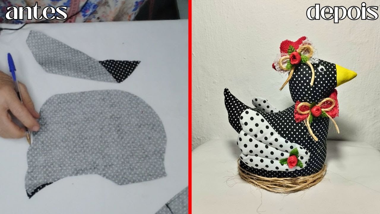 Ganhei dinheiro com essa galinha luxuosa peso de porta