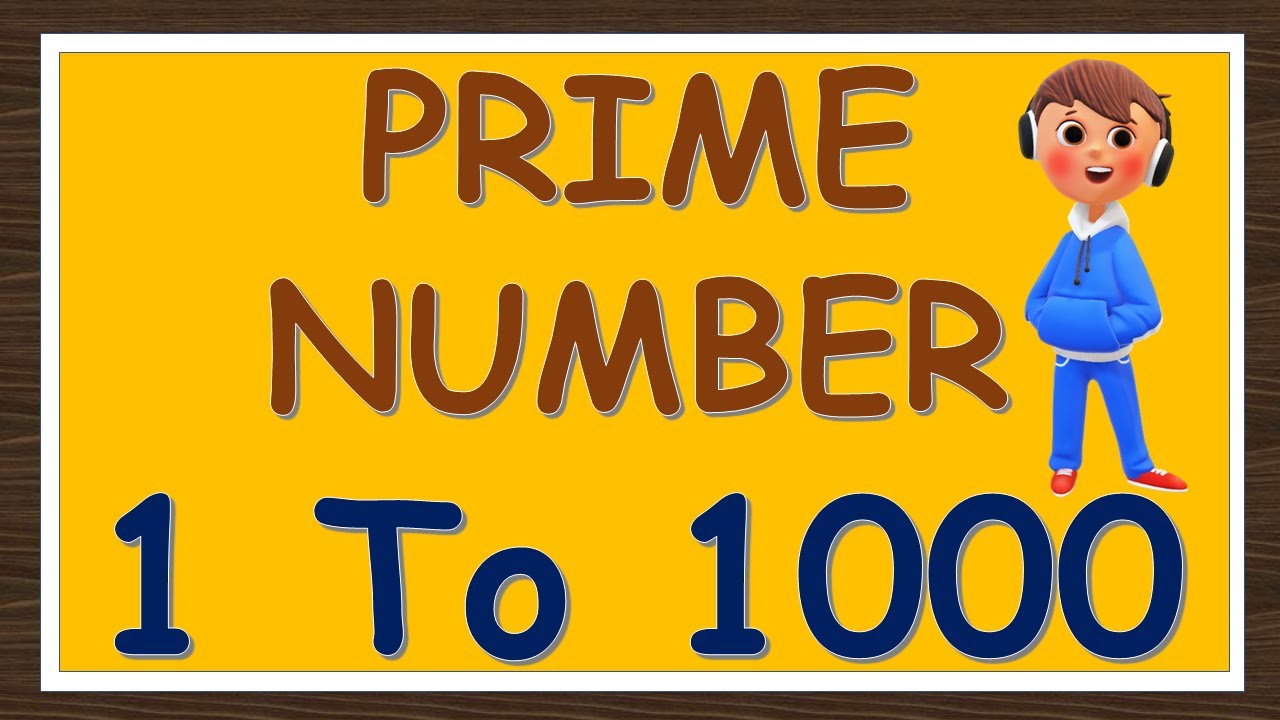Prime Numbers 1 To 1000 | Prime Numerals 1 To 1000 | 1 To 1000 Prime Numbers| Prime Number 1 To 1000