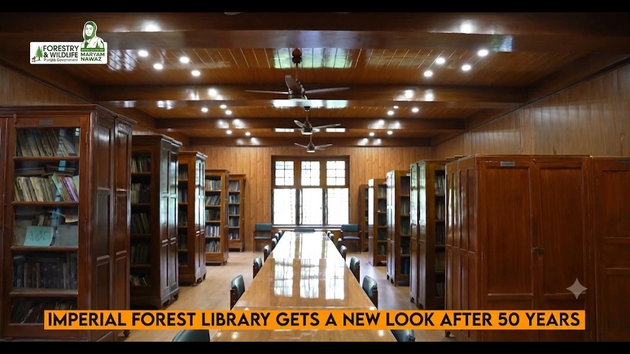 Imperial Forest Library Gets a New Look After 50 Years in Lahore | F&W, Punjab