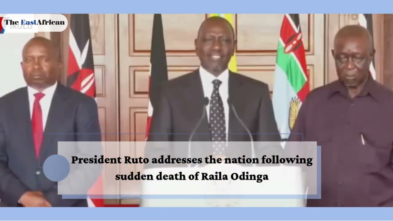 President Ruto addresses the nation following sudden death of Raila Odinga | Full Address