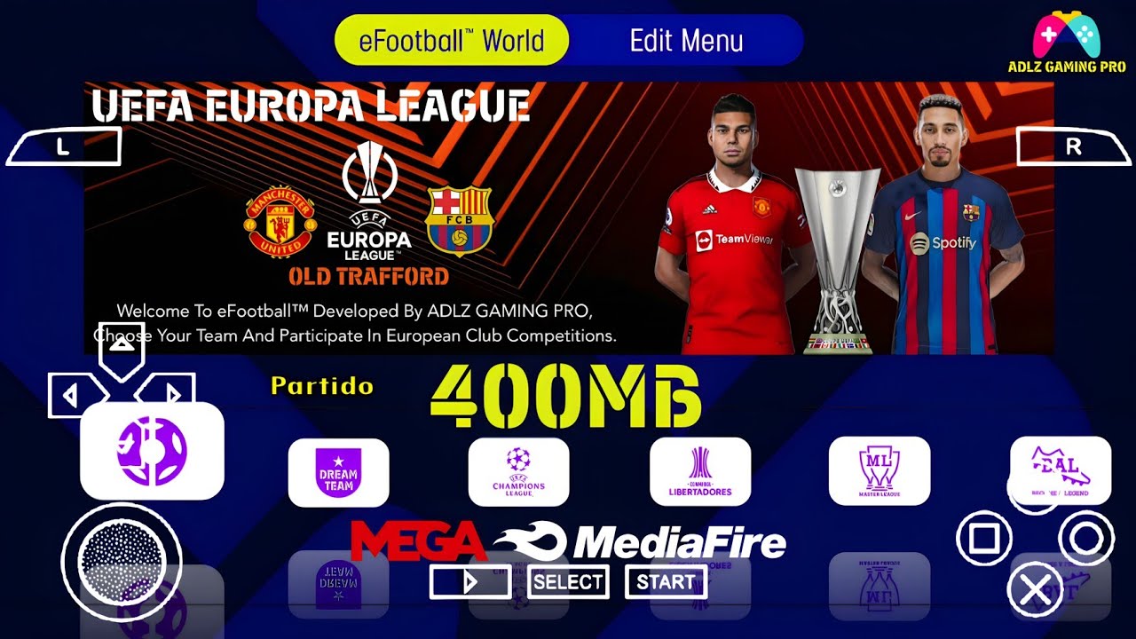 eFootball PES 2023 PPSSPP 400MB New Updates Full Winter Transfers Real Faces New Kits & Graphics 4K