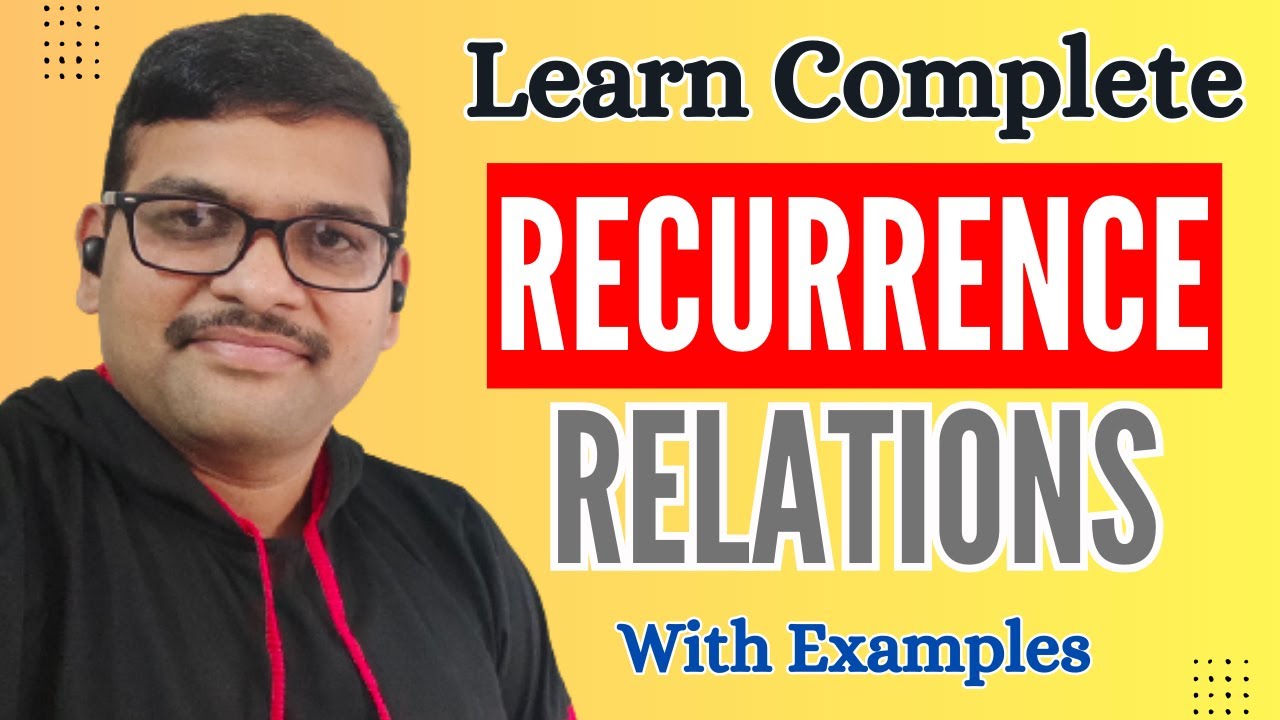Recurrence Relations Full Tutorial with Examples 📘 | Learn in 3 Hours | DMS / MFCS || DMS || MFCS