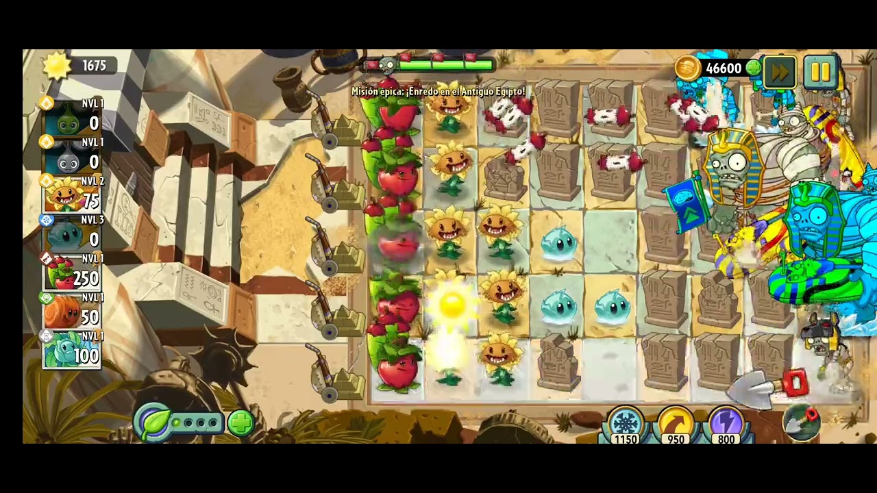 PVZ 2 Peashooter Party Preview 14 egyptologist zombie test