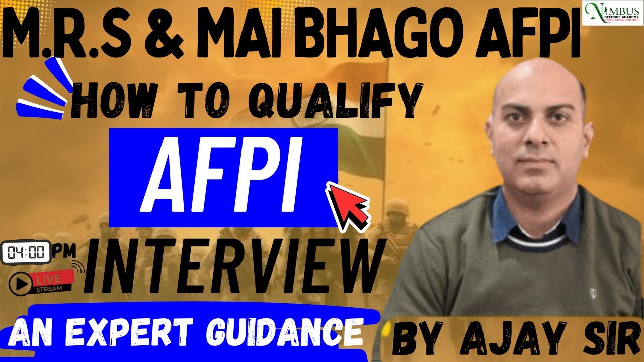 RESULTS OUT || INTERVIEW GUIDANCE FOR AFPI || BY AJAY SIR || #ndapreparation #nda